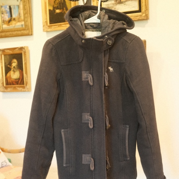 Abercrombie & Fitch Jackets & Blazers - Abercrombie & Fitch Navy Blue Coat Size Large